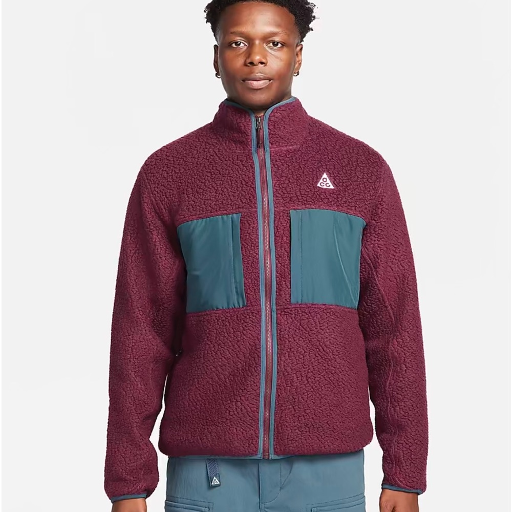 Nike ACG Artic Wolf Sherpa Fleece Full Zip Jacket Top FN0372 681 XL Trail Hike